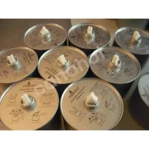 Непахуча і бездимний паливо Масла для бавовняного гніту, палив для Скловолокна Wick, Alcohol лампи з регульованою Wick